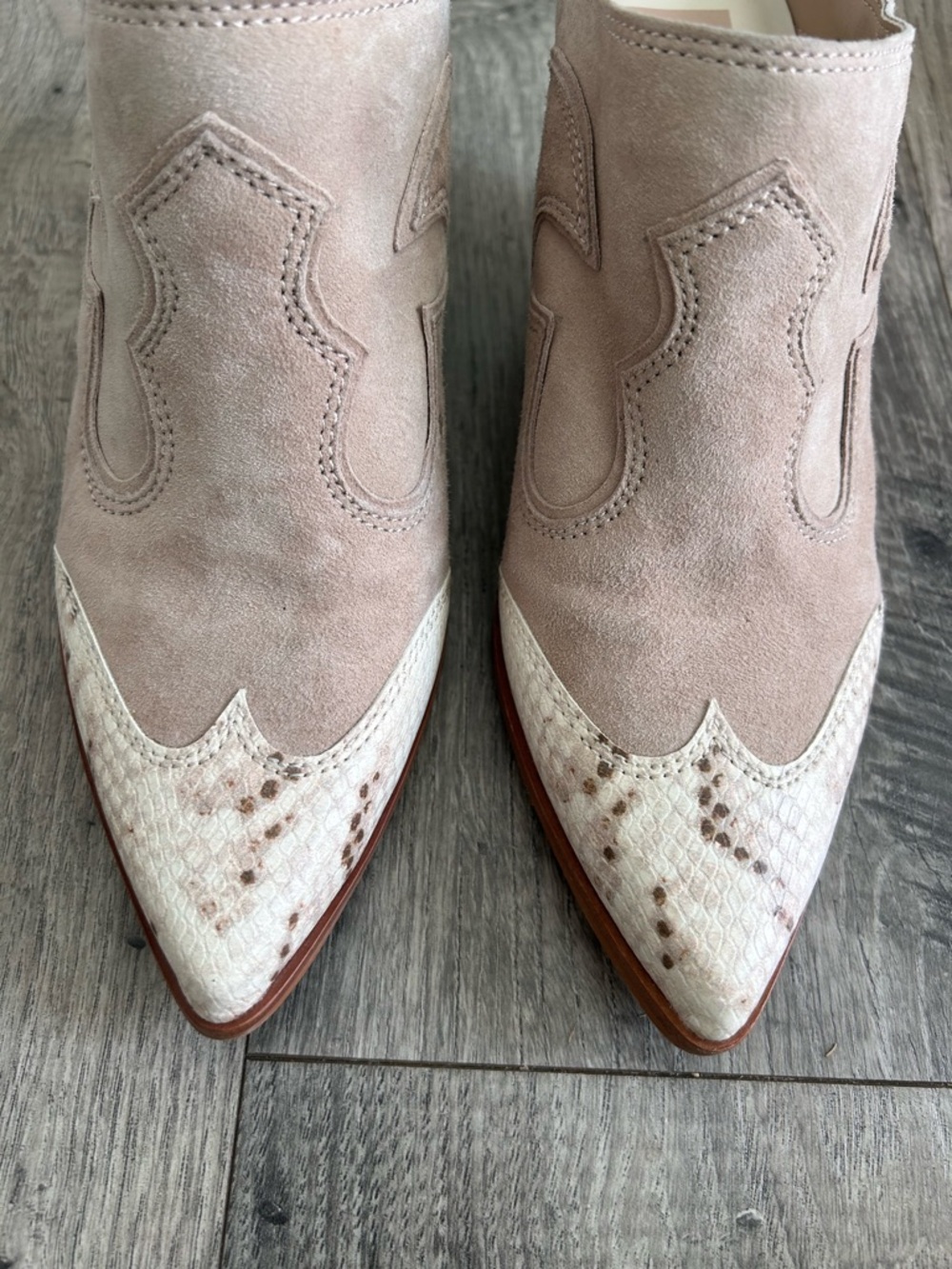 Dolce Vita Lars Leather Mule in Dune Suede Western Size 9.5 - Picture 4 of 12